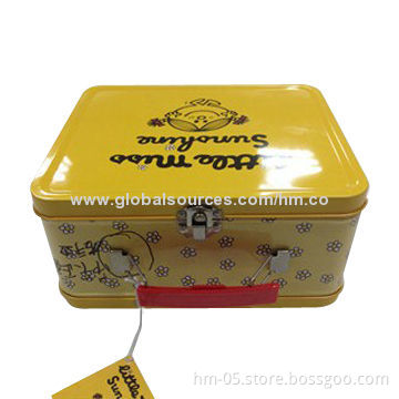 Lunch tin box, made of 0.23mm, shapes, sizes and printing can be customized